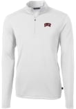 Main image for Cutter and Buck UNLV Runnin Rebels Mens White Virtue Eco Pique Long Sleeve Qtr Zip Pullover
