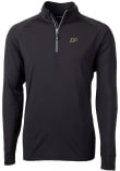 Main image for Mens Purdue Boilermakers Black Cutter and Buck Adapt Eco Knit Qtr Zip Pullover