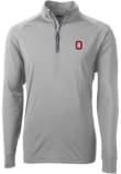 Main image for Mens Ohio State Buckeyes Grey Cutter and Buck Adapt Stretch Qtr Zip Pullover