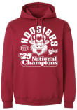 Main image for Mens Indiana Hoosiers Red Summit Sportswear 2025 CFP National Champions Vintage Bull Hooded Sweats..