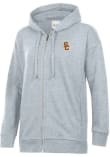 Main image for Womens USC Trojans Grey Under Armour Embroidered Long Sleeve Full Zip Jacket