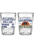 Main image for White Michigan Wolverines 2oz 2026 NCAA MBB Nat Champ Scoreboard Shot Glass