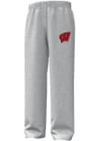 Main image for Mens Wisconsin Badgers Grey Under Armour Embroidered Sweatpants
