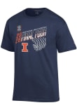Main image for Illinois Fighting Illini Navy Blue Champion MBB Final Four 2026 Jersey Short Sleeve T Shirt