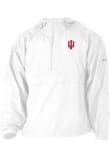 Main image for Mens Indiana Hoosiers White Columbia Heat Seal Prodigy Qtr Zip Pullover