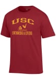 Main image for USC Trojans Red Champion Swimming & Diving Icon Short Sleeve T Shirt