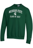 Main image for Mens Michigan State Spartans Green Champion Font Class of 2027 Powerblend Crew Sweatshirt