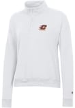Main image for Womens Central Michigan Chippewas White Champion Powerblend Qtr Zip