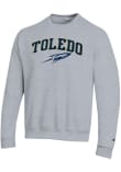 Main image for Mens Toledo Rockets Grey Champion Arch Mascot Crew Sweatshirt