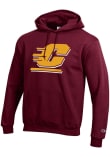 Main image for Mens Central Michigan Chippewas Maroon Champion Big Logo Hooded Sweatshirt