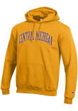 Main image for Mens Central Michigan Chippewas Gold Champion Arch Name Hooded Sweatshirt
