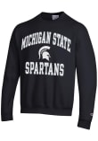Main image for Mens Michigan State Spartans Black Champion Number 1 Crew Sweatshirt