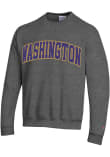 Main image for Mens Washington Huskies Charcoal Champion Arch Name Crew Sweatshirt