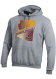Main image for Mens Arizona State Sun Devils Graphite Champion State Outline Hockey Hooded Sweatshirt
