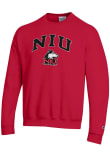 Main image for Mens Northern Illinois Huskies Red Champion Arch Mascot Crew Sweatshirt