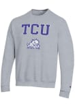 Main image for Mens TCU Horned Frogs Grey Champion Arch Mascot Crew Sweatshirt