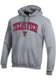 Main image for Mens Texas Tech Red Raiders Grey Champion Arch Logo Hooded Sweatshirt