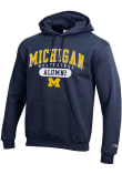Main image for Mens Michigan Wolverines Blue Champion ALUMNI PILL Hooded Sweatshirt