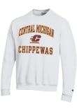 Main image for Mens Central Michigan Chippewas White Champion Number 1 Crew Sweatshirt