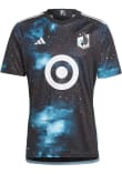 Minnesota United FC Mens Adidas Replica Soccer BLACK Home Jersey