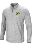 Main image for Mens Kent State Golden Flashes Grey Colosseum Sprint Qtr Zip Pullover