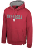Main image for Mens Nebraska Cornhuskers Red Colosseum Nippy Hooded Sweatshirt