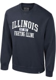 Main image for Mens Illinois Fighting Illini Navy Blue Colosseum Matrix Acid Wash Crew Sweatshirt