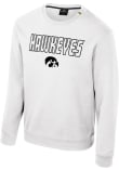 Main image for Mens Iowa Hawkeyes White Colosseum Zion Crew Sweatshirt