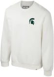 Main image for Mens Michigan State Spartans White Colosseum Agent Ribbed Crew Sweatshirt