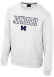 Main image for Mens Michigan Wolverines White Colosseum Zion Crew Sweatshirt