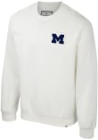 Main image for Mens Michigan Wolverines White Colosseum Agent Ribbed Crew Sweatshirt
