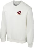 Main image for Mens Central Michigan Chippewas White Colosseum Agent Ribbed Crew Sweatshirt