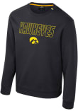 Main image for Mens Iowa Hawkeyes Black Colosseum Zion Crew Sweatshirt