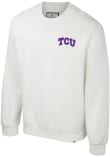 Main image for Mens TCU Horned Frogs White Colosseum Agent Ribbed Crew Sweatshirt