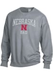 Main image for Mens Charcoal Nebraska Cornhuskers Garment Dyed Dad Crew Sweatshirt