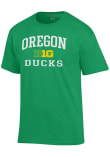 Main image for Oregon Ducks Kelly Green Champion Big Ten Jersey Short Sleeve T Shirt