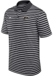 Main image for Mens Purdue Boilermakers Black Nike Primary Logo Stripe Short Sleeve Polo Shirt