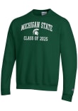 Main image for Mens Michigan State Spartans Green Champion Class of 2025 Text Powerblend Crew Sweatshirt