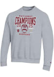 Main image for Mens Indiana Hoosiers Grey Champion 2025 College Football Champions Powerblend Crew Sweatshirt