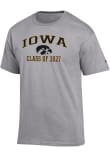 Main image for Iowa Hawkeyes Grey Champion Font Class of 2027 Jersey Short Sleeve T Shirt