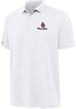 Main image for Mens Ball State Cardinals White Antigua Reprocess Recycled Short Sleeve Polo Shirt