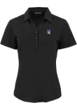 Main image for Womens Northwestern Wildcats Black Cutter and Buck Forge Eco Polo Short Sleeve Polo Shirt