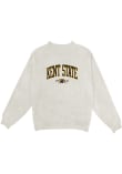 Main image for Womens Kent State Golden Flashes Oatmeal Blue 84 Mock Neck Crew Sweatshirt
