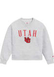 Main image for Womens Utah Utes Ash League 1636 Crew Sweatshirt