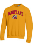 Main image for Mens Maryland Terrapins Gold Champion Vintage Arch Mascot Crew Sweatshirt