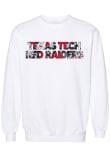 Main image for Womens Texas Tech Red Raiders White Summit Sportswear Floral Aishu Crew Sweatshirt