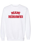 Main image for Womens Miami RedHawks White Summit Sportswear Aishu Crew Sweatshirt