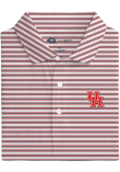 Main image for Mens Houston Cougars Red Onward Reserve Club House Stripe Short Sleeve Fashion Polo