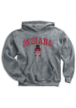 Main image for Youth Graphite Indiana Hoosiers Bison Long Sleeve Hooded Sweatshirt