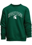 Main image for Mens Green Michigan State Spartans Arch Mascot Crew Sweatshirt